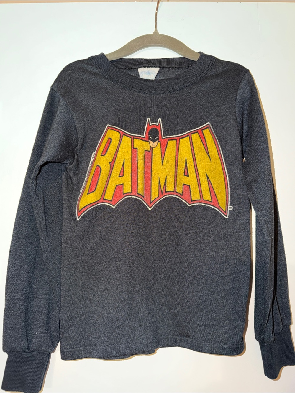 Vintage Toddler Long Sleeve 1970s Batman Shirt